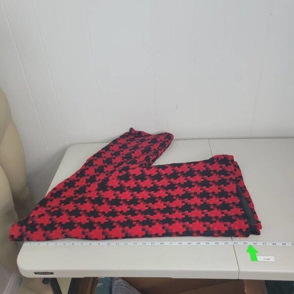Coldwater Creek Womens Large Red & Black Houndstooth Lightweight Jacket Shacket - Picture 14 of 16